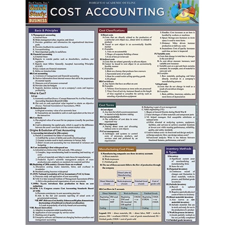 Barcharts Cost Accounting Quickstudy Easel 9781423216414